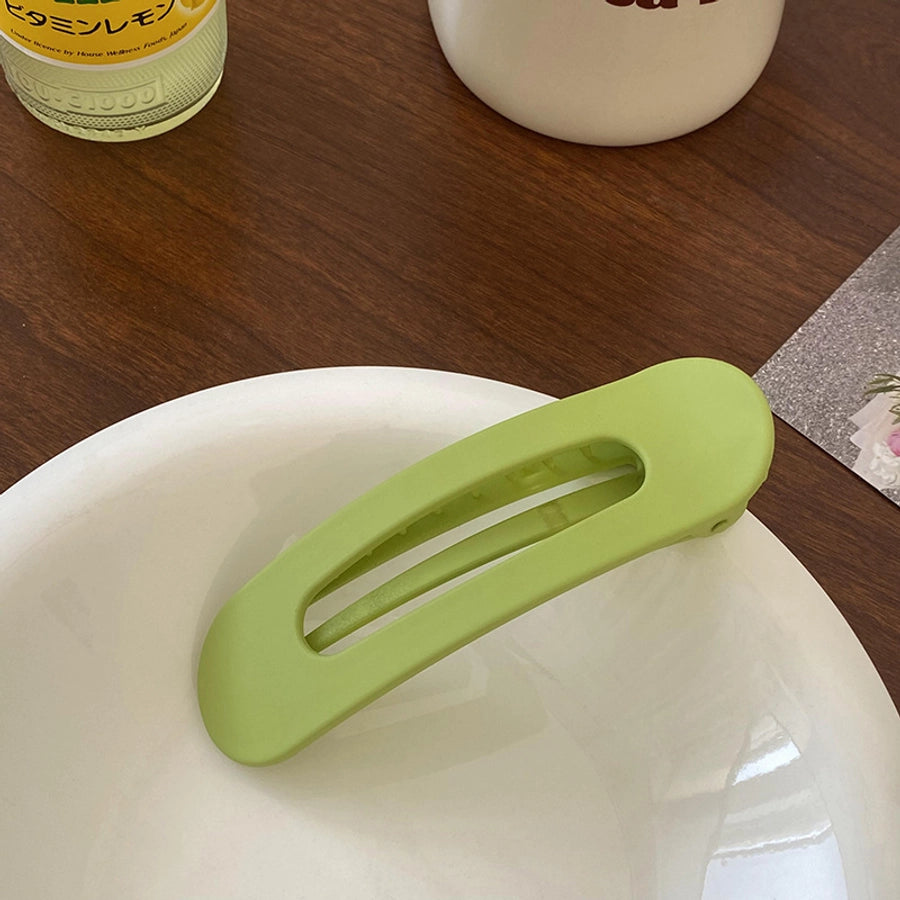 fashion solid color green new hairpin cosmetic clip hair ornaments