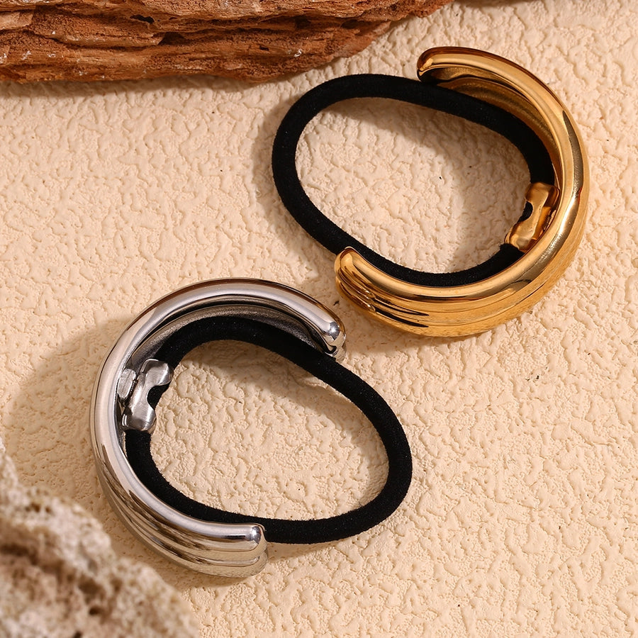 Simple Style Women's Solid Color Metal Hair Tie