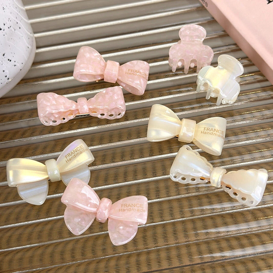 Women's Sweet Simple Style Bow Knot Acetic acid sheets Hair Clip Hair Claws