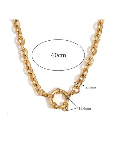 Jewelry Lady Geometric 306 Stainless Steel Plating Necklace