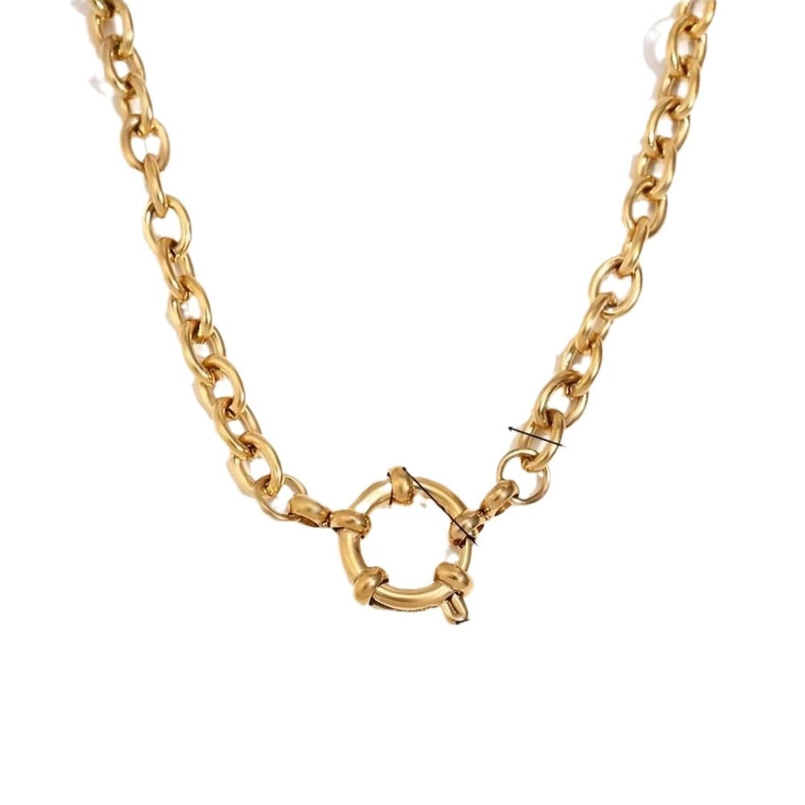 Jewelry Lady Geometric 306 Stainless Steel Plating Necklace