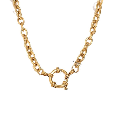 Jewelry Lady Geometric 306 Stainless Steel Plating Necklace