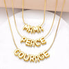 Wholesale Jewelry Basic Simple Style letter Copper 18K Gold Plated