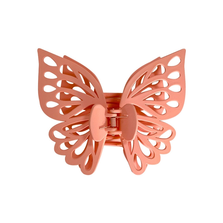 cute sweet butterfly plastic stoving varnish hair claws