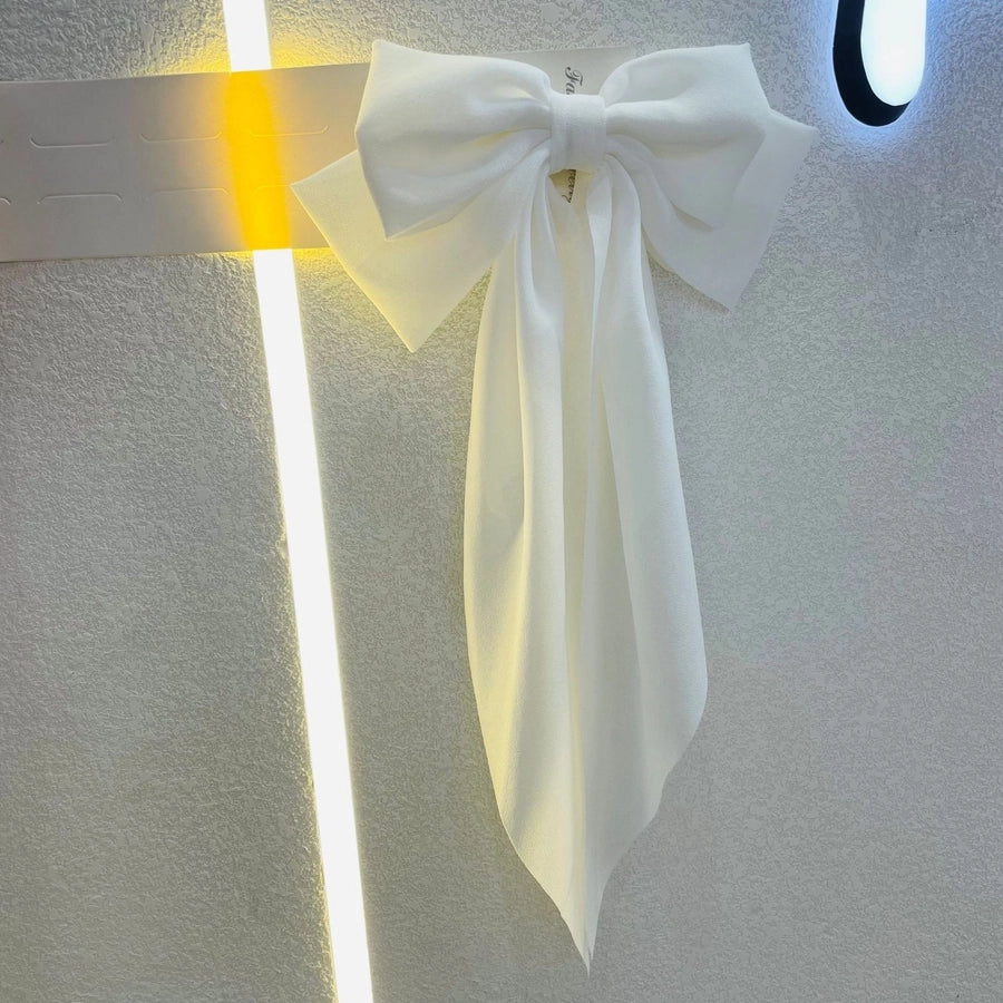 fairy style lady bow knot cloth hair clip