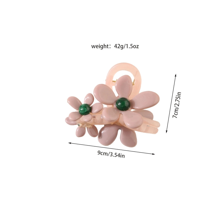 Women's Simple Style Classic Style Color Block Plastic Resin Hair Claws