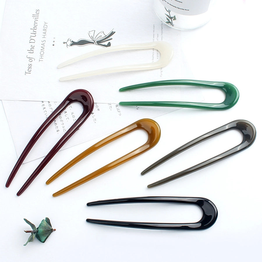 retro u shape pc hair clip 1 piece