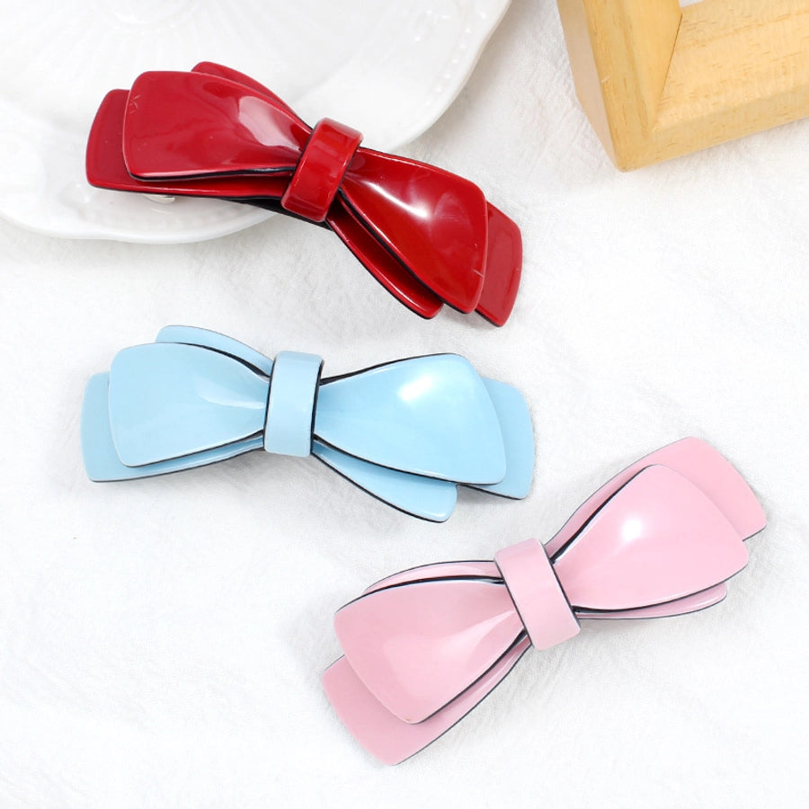 Women's Princess Sweet Bow Knot Arylic Hair Clip