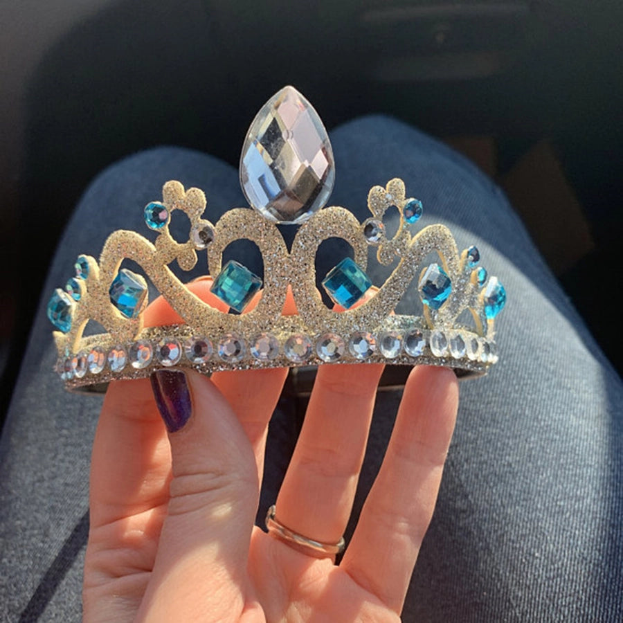 Cut surface drop-shaped gem crown headband fashion personality exquisite role play children's headband photo props