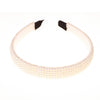women's fashion waves alloy inlay artificial pearls headwear