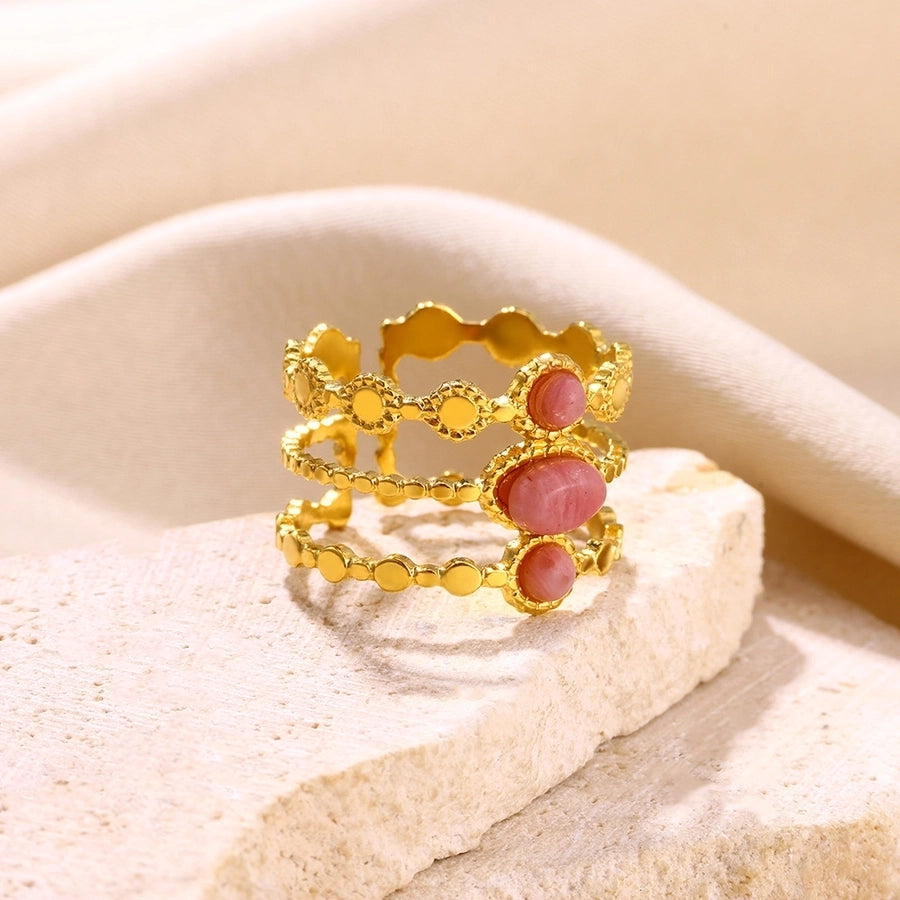 Jewelry Classical French Style Romantic Geometric 304 Stainless Steel Stainless Steel Rings