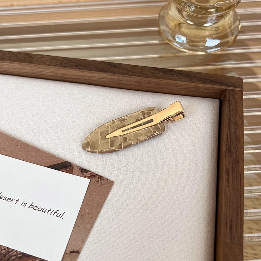 women's sweet geometric acetic acid sheets hair clip