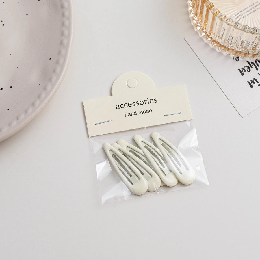 simple style solid color metal hollow out hair clip