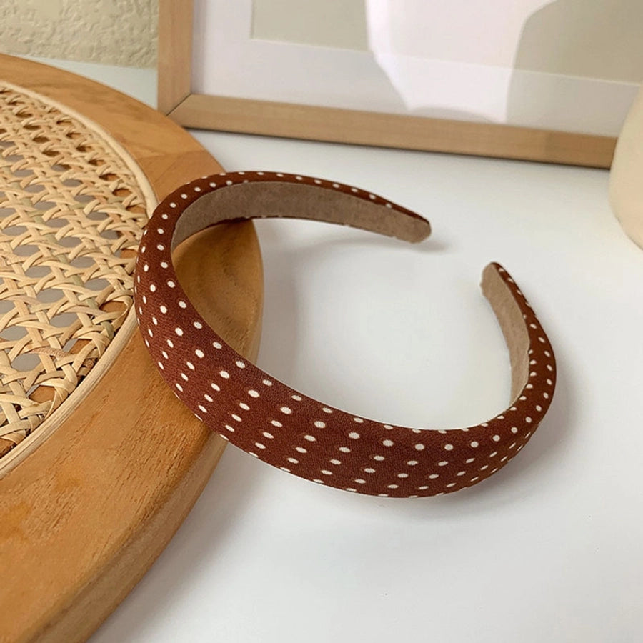 Women's Retro Artistic Spot Cloth Printing and Dyeing Three-dimensional Hair Band