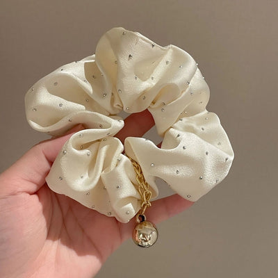 Women's Casual Sweet Solid Color Cloth Hair Tie