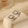 1 Pair IG Style Retro Classic Style Geometric Solid Color Removable Plating 304 Stainless Steel 18K Gold Plated Drop Earrings