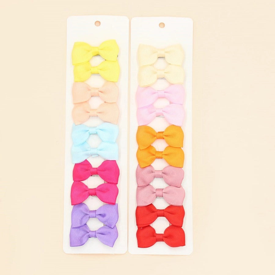 Women's Sweet Korean Style Bow Knot Polyester Hair Clip