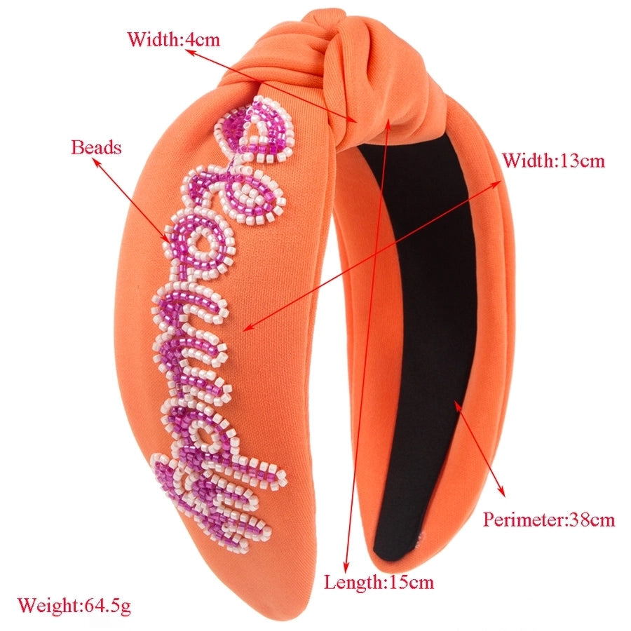 women's elegant luxurious classic style letter cloth hair band