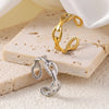 Jewelry Elegant Geometric Titanium Steel Open Rings