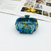 Halloween Original Design Women's Skull Arylic Carving Hair Clip Hair Claws