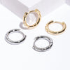 1 Pair Simple Style Geometric Inlay Copper Zircon Earrings