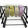retro plaid cloth hair band