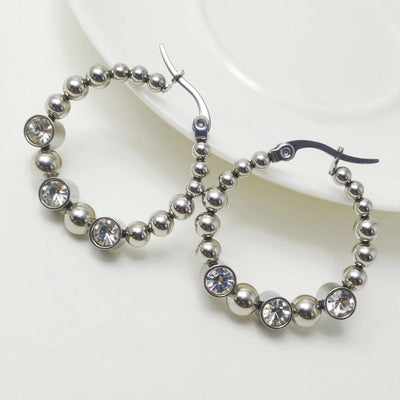 1 Pair IG Style Simple Style Geometric 304 Stainless Steel 18K Gold Plated Earrings