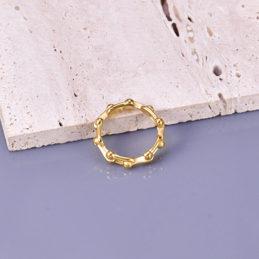 Jewelry Simple Style Classic Style Sun Star Moon 304 Stainless Steel Zircon 18K Gold Plated Plating Rings