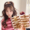 Milk tea color 5 piece set children's head rope large intestine hair Ring women's high horsetail rubber band  high color value hair accessories hair rope
