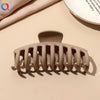 fashion solid color plastic metal hair claws 1 piece