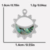 Jewelry Vintage Style Classic Style Sun 304 Stainless Steel Shell 18K Gold Plated Irregular Plating Pendant Necklace