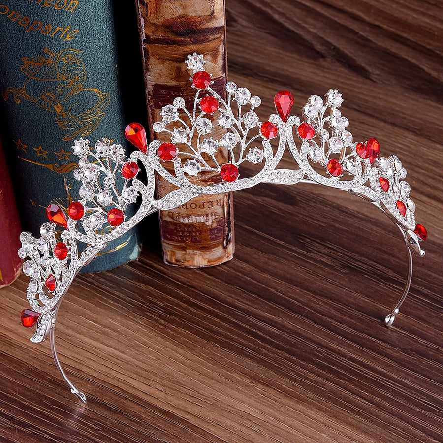 fashion crown alloy inlay rhinestones crown 1 piece
