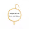 201 Stainless Steel Copper Inlay Letter Rectangle Zircon Bracelets