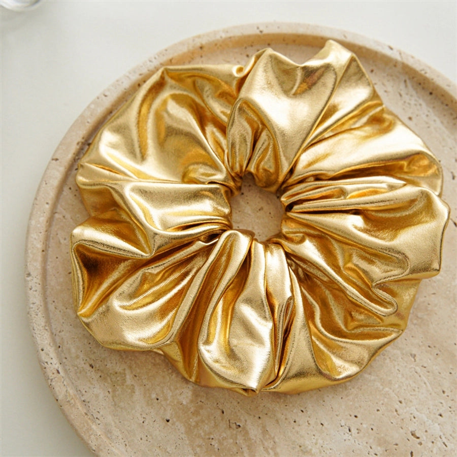 retro solid color cloth handmade hair tie