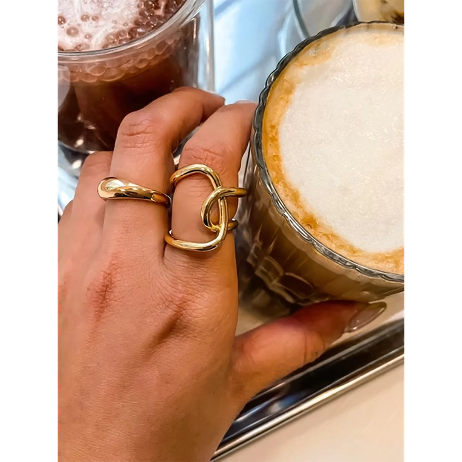 Jewelry Simple Style Classic Style Geometric 304 Stainless Steel Open Rings