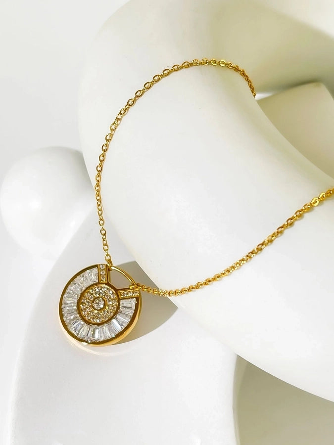 Jewelry Vintage Style Classic Style Geometric 304 Stainless Steel Plating Pendant Necklace