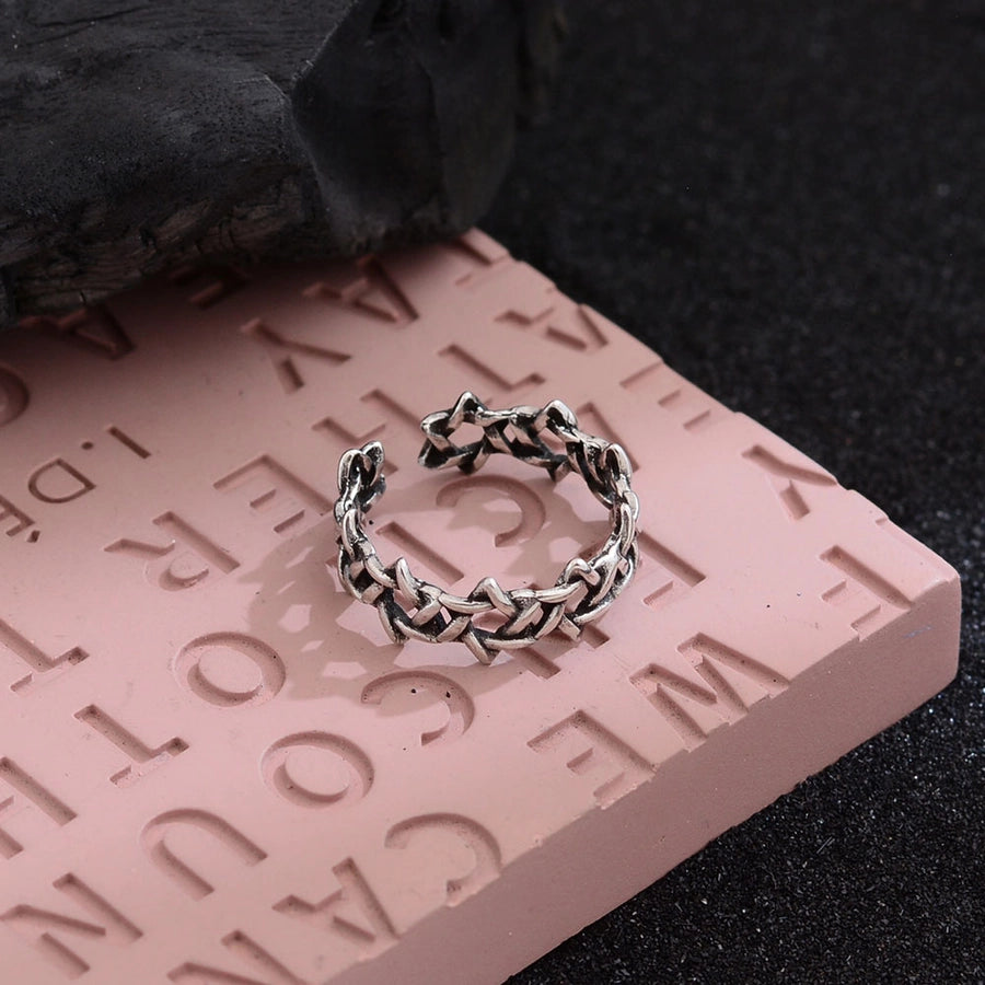 Copper Hexagram Open Rings