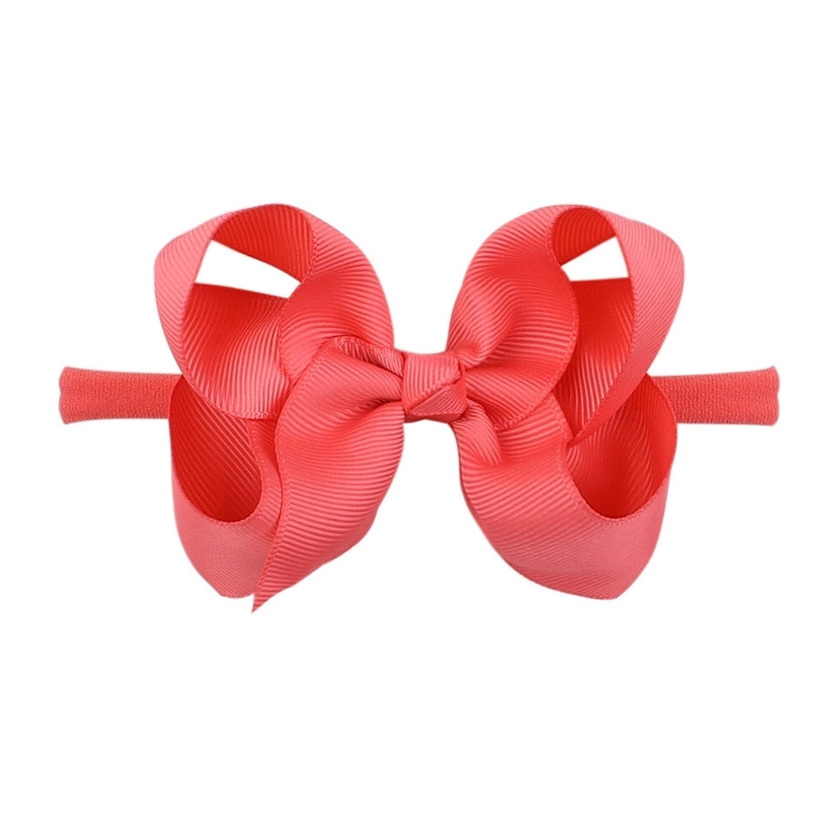 2337 20 color bubble flower headband new children bow nylon hair band  baby hair accessories