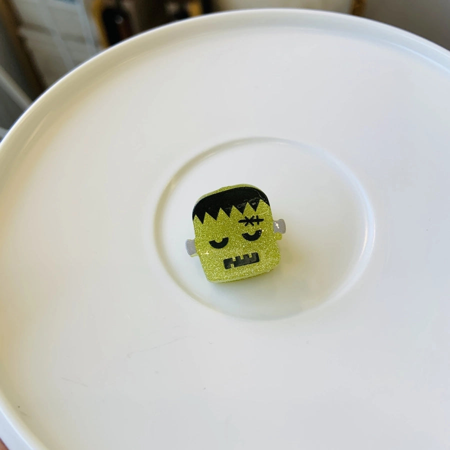 Halloween Cute Funny Women's Spider Web Bat Ghost Acetic acid sheets Hair Claws