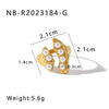 Jewelry IG Style Simple Style Pea 304 Stainless Steel Artificial Pearls 18K Gold Plated Inlay Open Rings