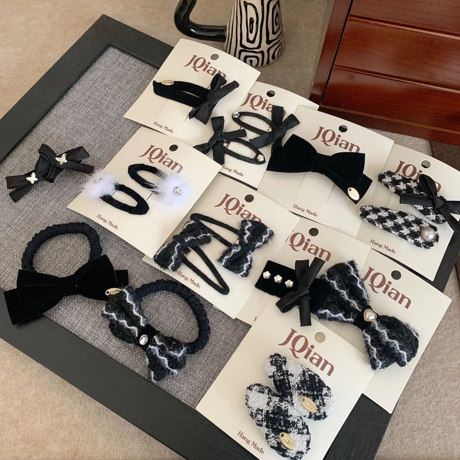 Women's Elegant Bow Knot Cloth Hair Clip Hair Tie