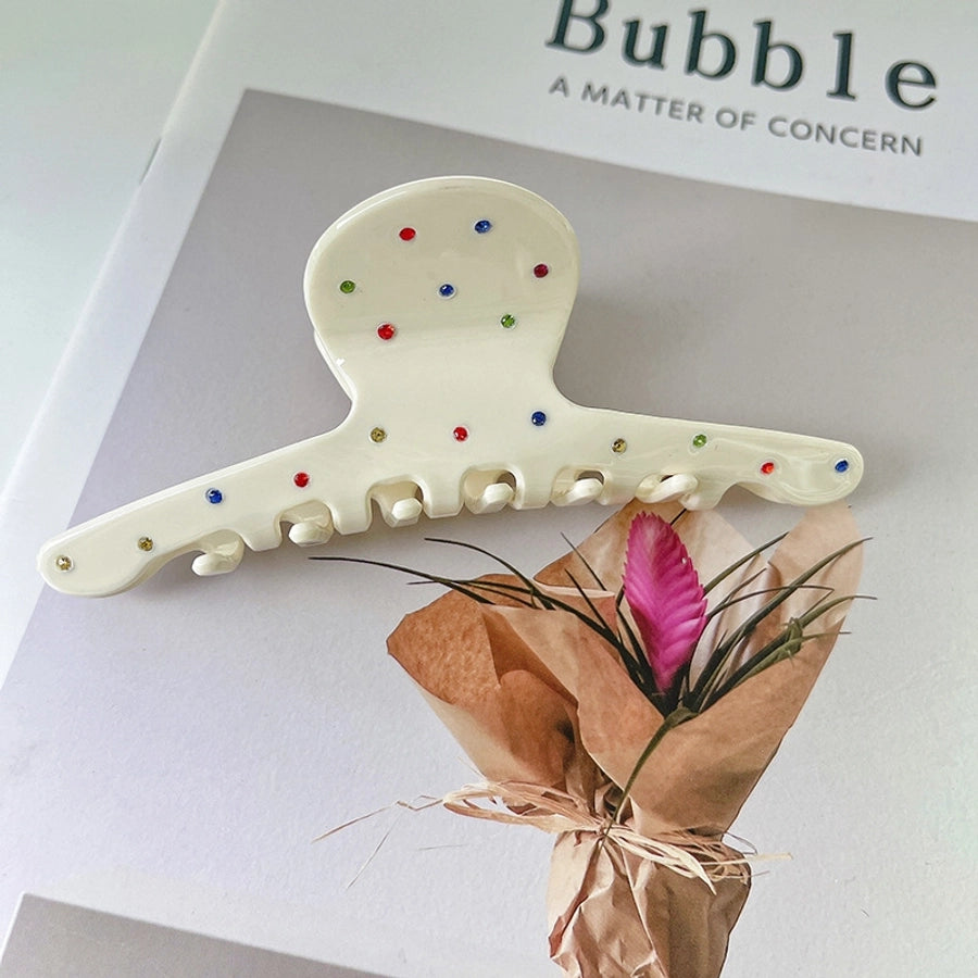 Women's Simple Style Geometric Solid Color Acetic acid sheets Hair Claws