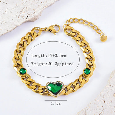 Lady Heart Shape 304 Stainless Steel Imitation Pearl Bracelets In Bulk