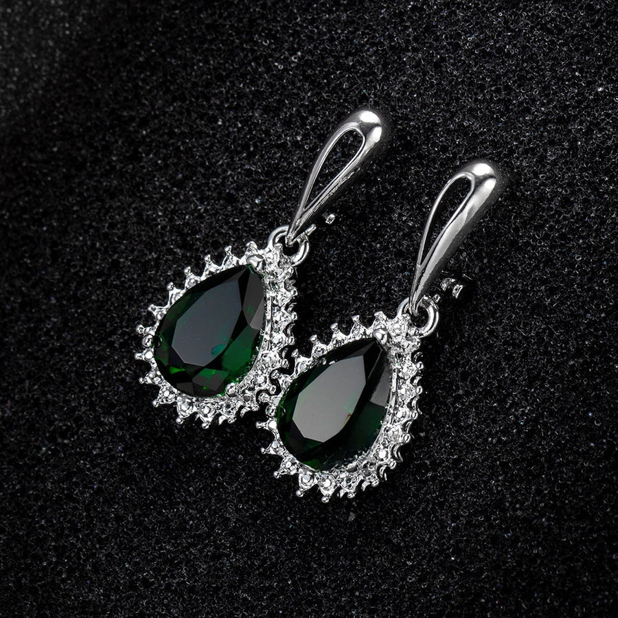 wish hot selling earrings  popular three-piece Rose Zircon Jewelry earrings for women