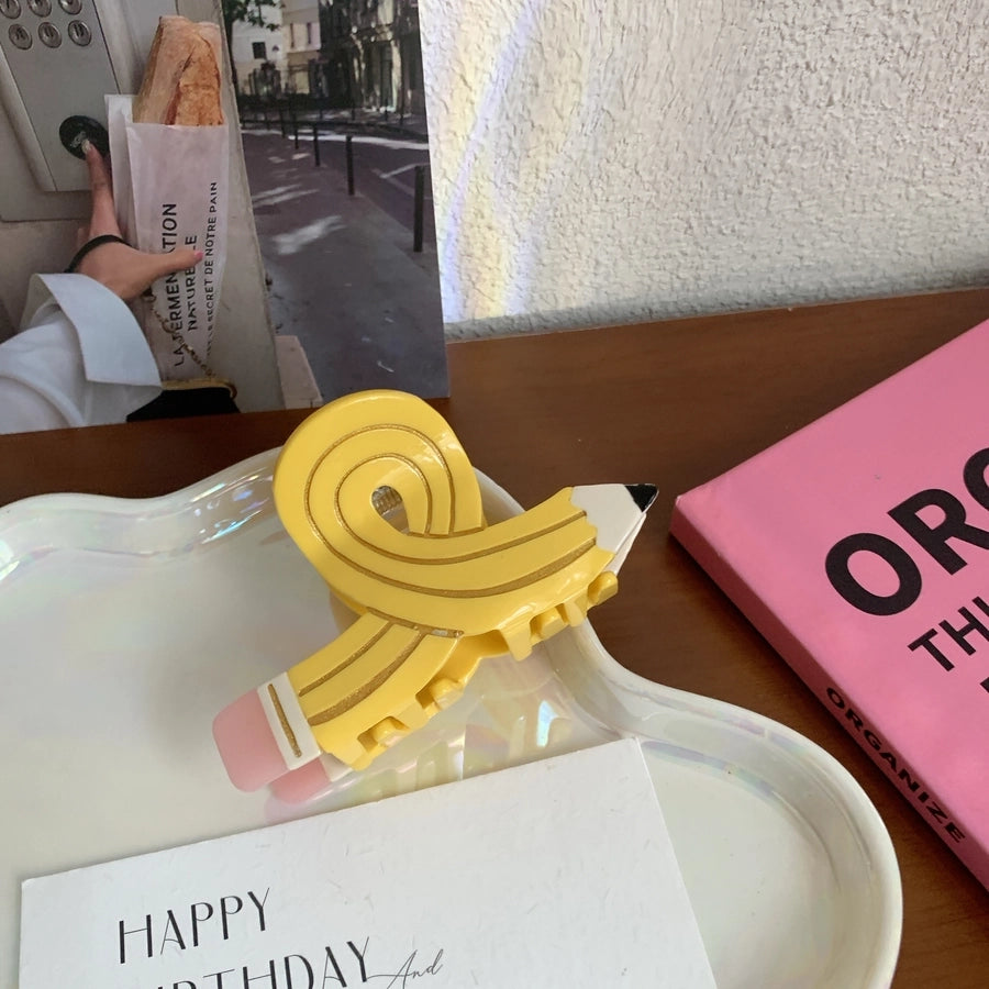 Women's Korean Style pencil Acetic acid sheets Hair Claws