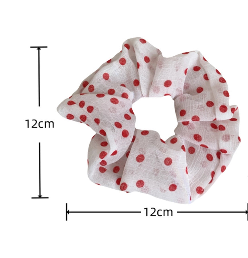 Women's Korean Style IG Style Ditsy Floral Polka Dots Hair Tie