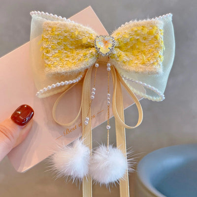 Kid'S Elegant Cute Bow Knot Cloth Hair Clip