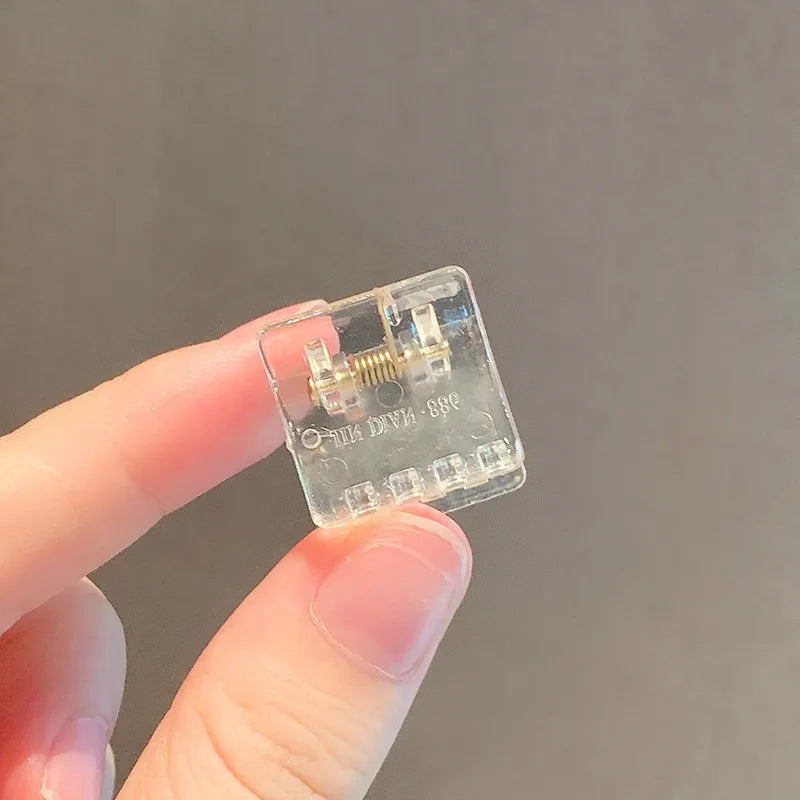 retro geometric transparent acrylic small catch clip wholesale nihaojewelry