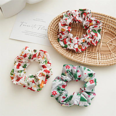 Christmas Romantic Women's Santa Claus Handmade Hair Tie
