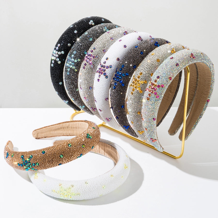 Women's Casual Vacation Classic Style U Shape Alloy Cloth Rhinestone Inlay Rhinestones Hair Band